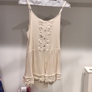 Cream tank top